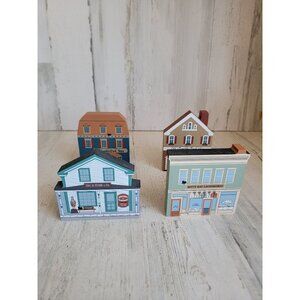 Vintage cat of meows laundry mat store toy‎ book shop block set decor